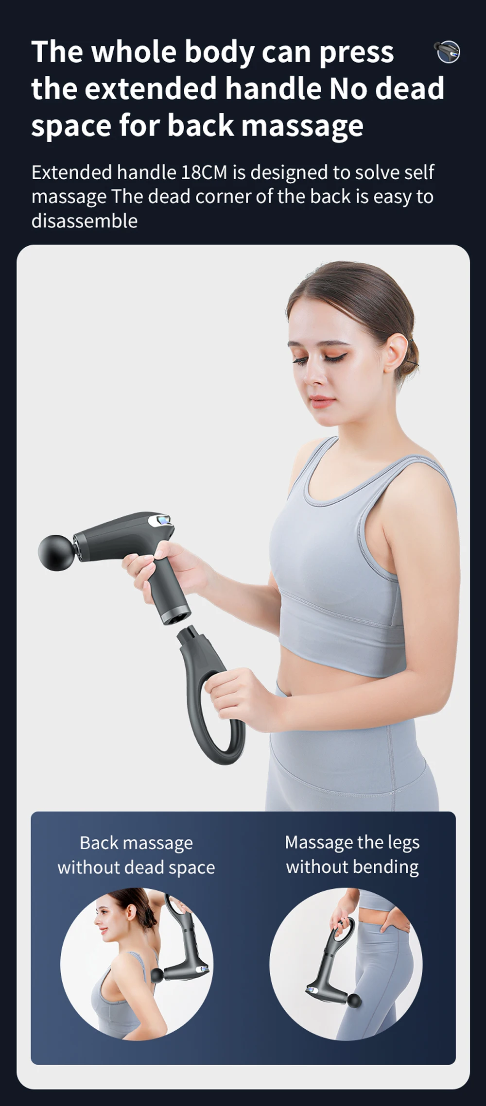 Draagbaar massagepistool voor diepe spierontspanning en herstel_voghion.com