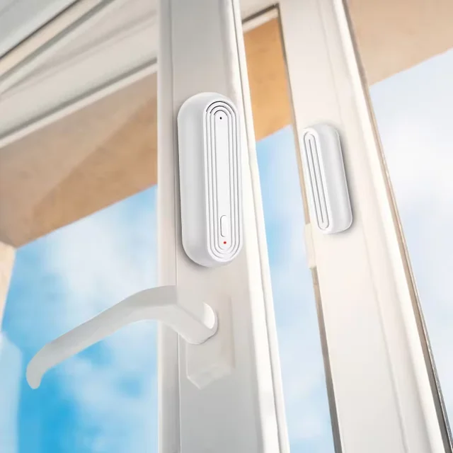 Smart Protection Upgrade, 90dB Alarm Tuya WiFi Door Sensor, Secure Your Home, Compatible With Alexa And Google Home. 3
