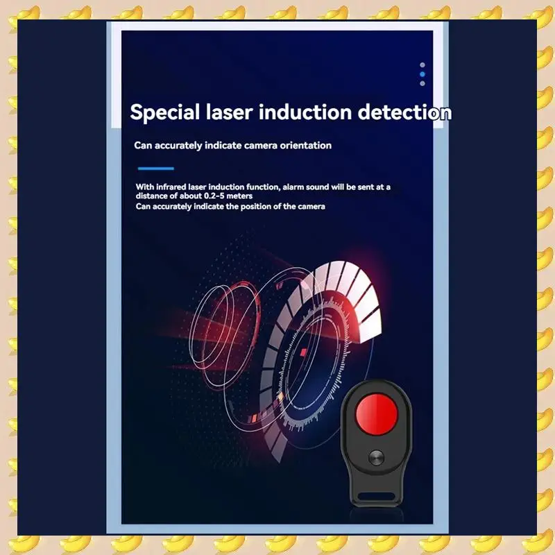 Anti-Theft LED IR Alarm For Hotel, Rental, Outdoor Travel Anti Candid Camera Security Device