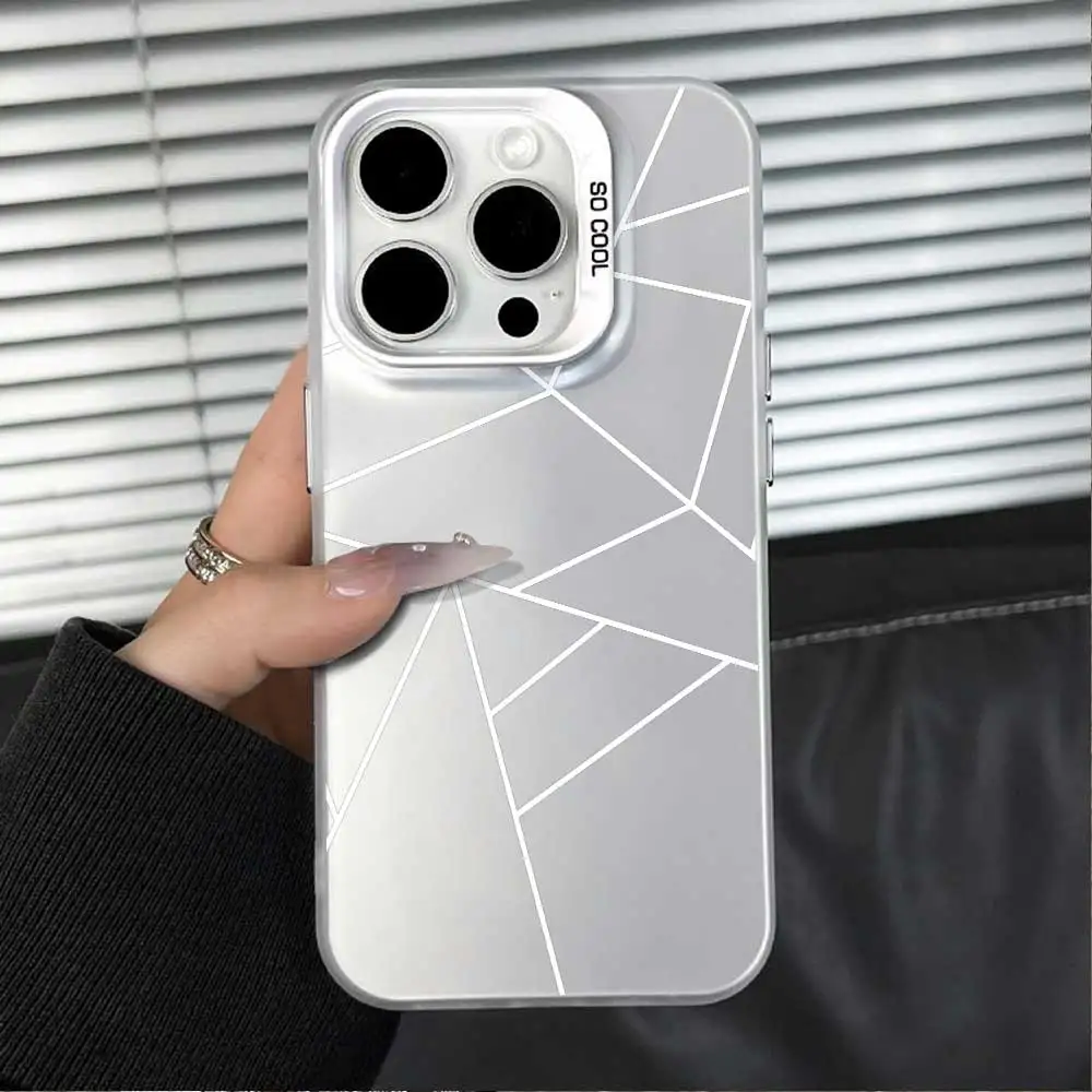 Silver IMD Protective Phone Case - Stylish and Durable Cover