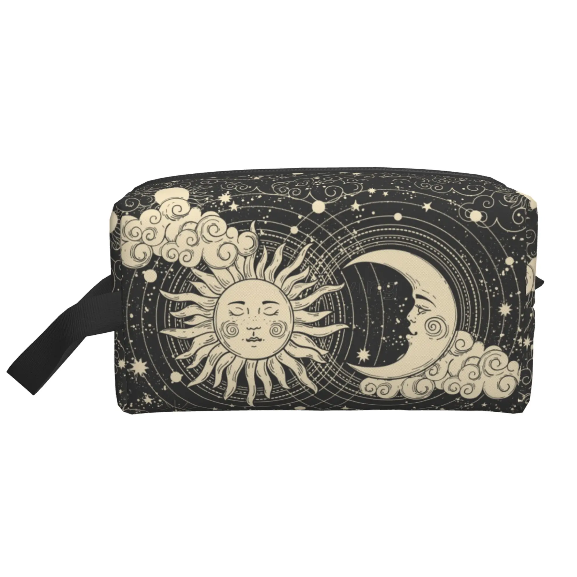 Pochette à Fermeture éclair Pour Cartes De Tarot, Cristaux, Sorcières, Phases Lunaires, Sac Sorcière Lune EU, M