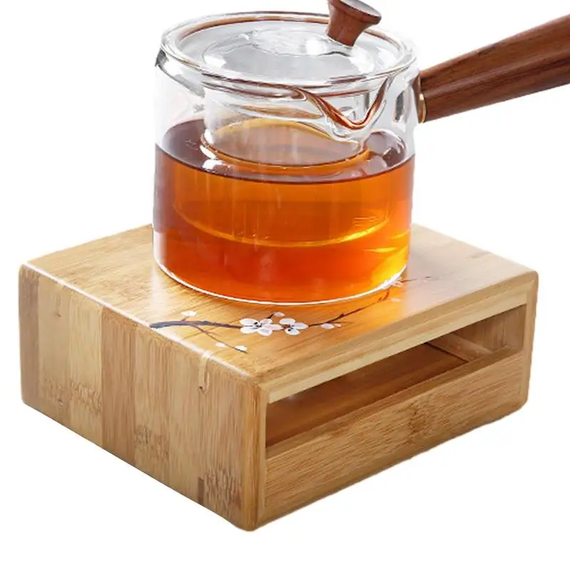 Bamboo Teapot Heating Base Drawer Design Candle Heating Device Warm Stove Durable Japanese-style Thermostat Wine Temperature