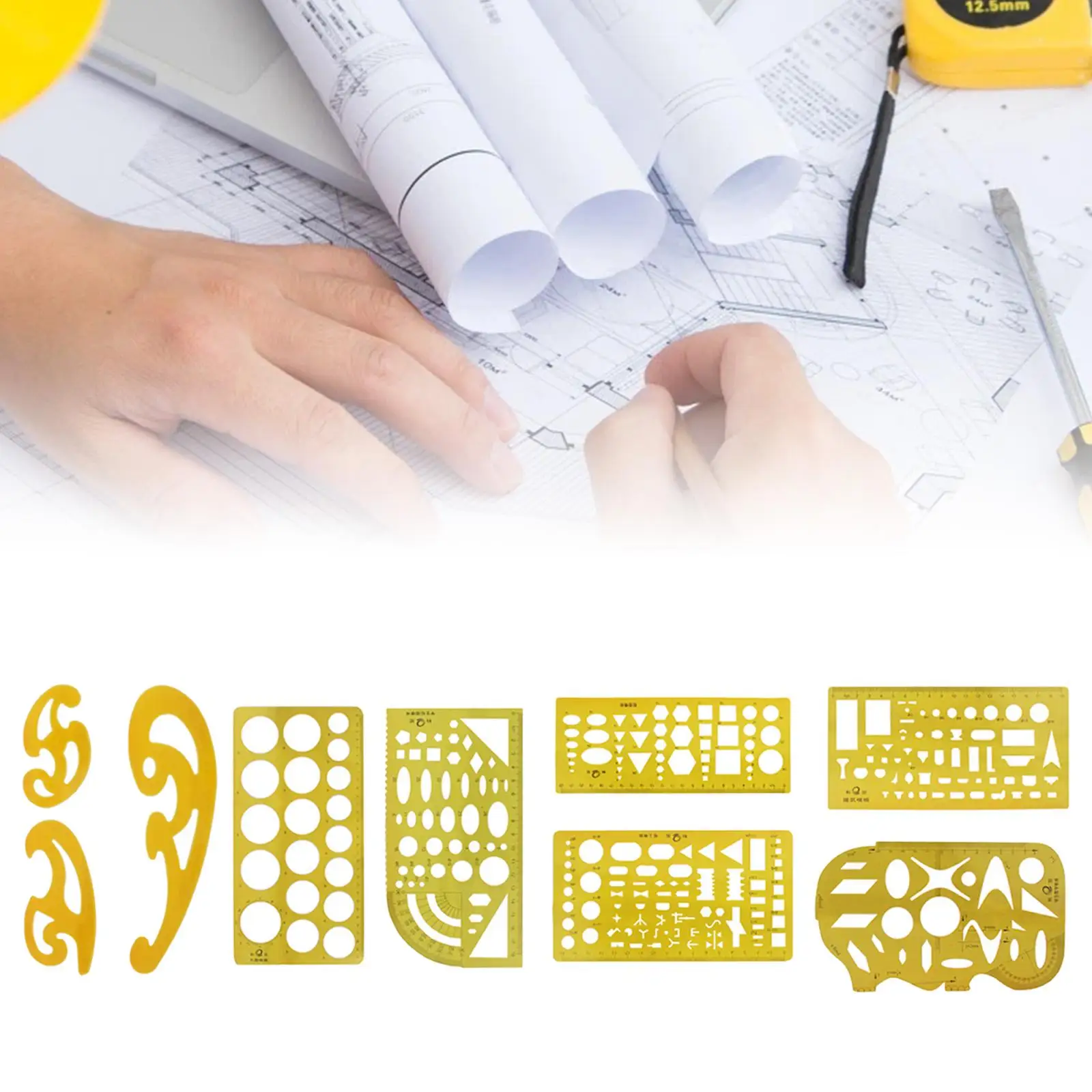 House , Interior Design and Furniture Templates Set, Drafting Ruler Shapes for Architecture Students House , Interior Design and Furniture Templates Set, Drafting Ruler Shapes for Architecture Students