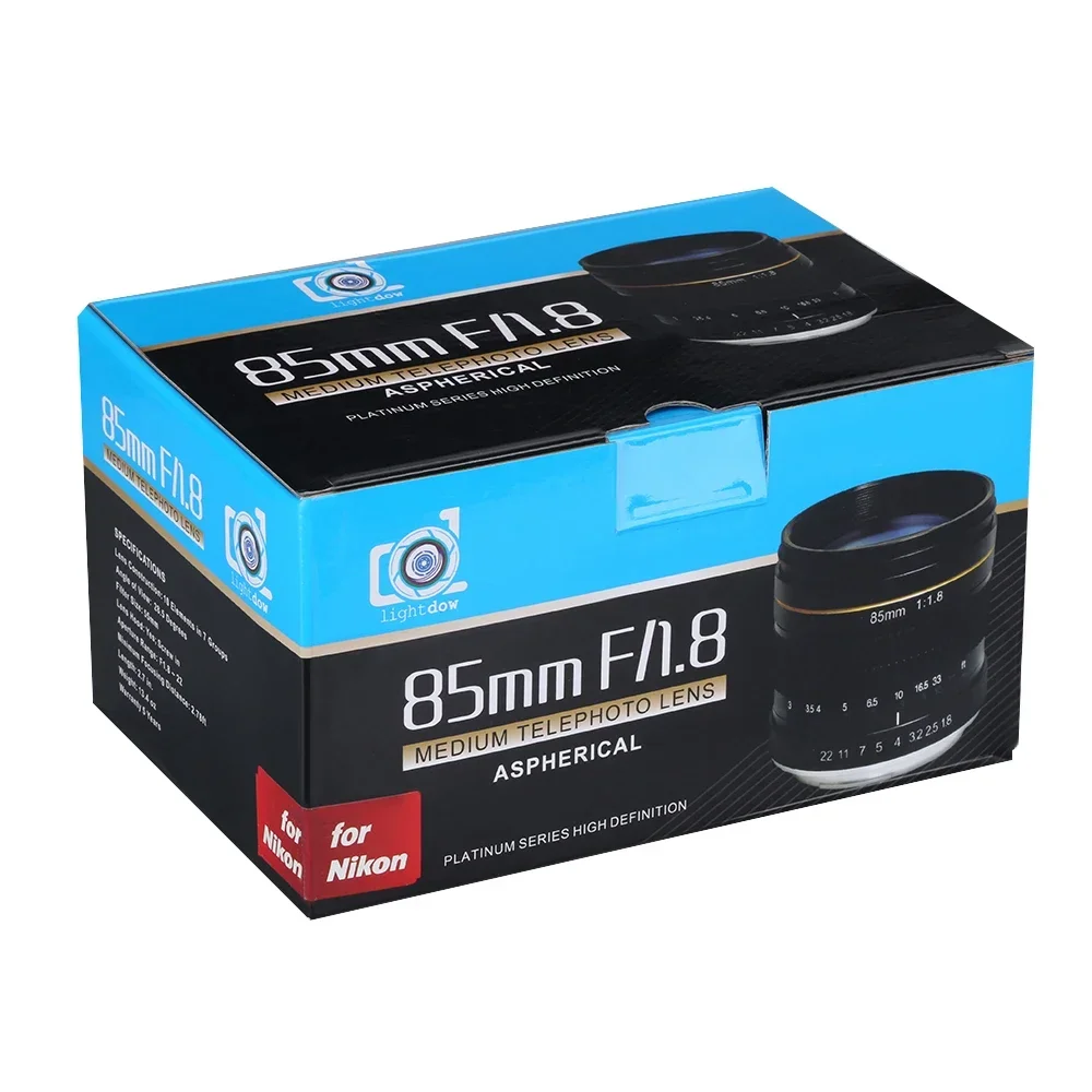 85mm f1.8 Portrait Lens for Nikon DSLR Canon EOS DSLR Sony E Mount Cameras Canon