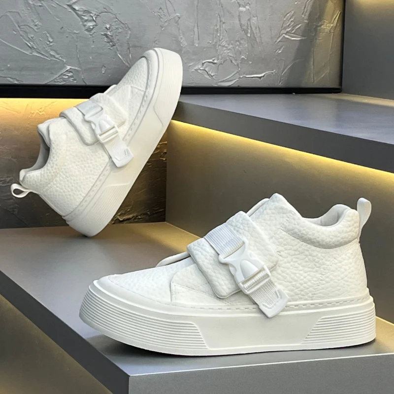 Designer Herren Freizeitschuhe Mode Atmungsaktive Sportschuhe High Top Anti Slip Board Schuhe Bequeme Plattform Walking Sneakers – Detail 11