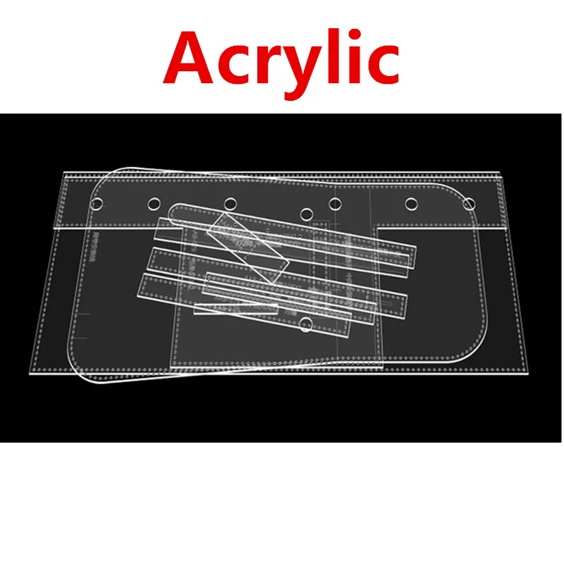 Sewing Pattern DIY Backpack Casual Backpack Acrylic Leather Handbag Sewing Template Craf Accessories