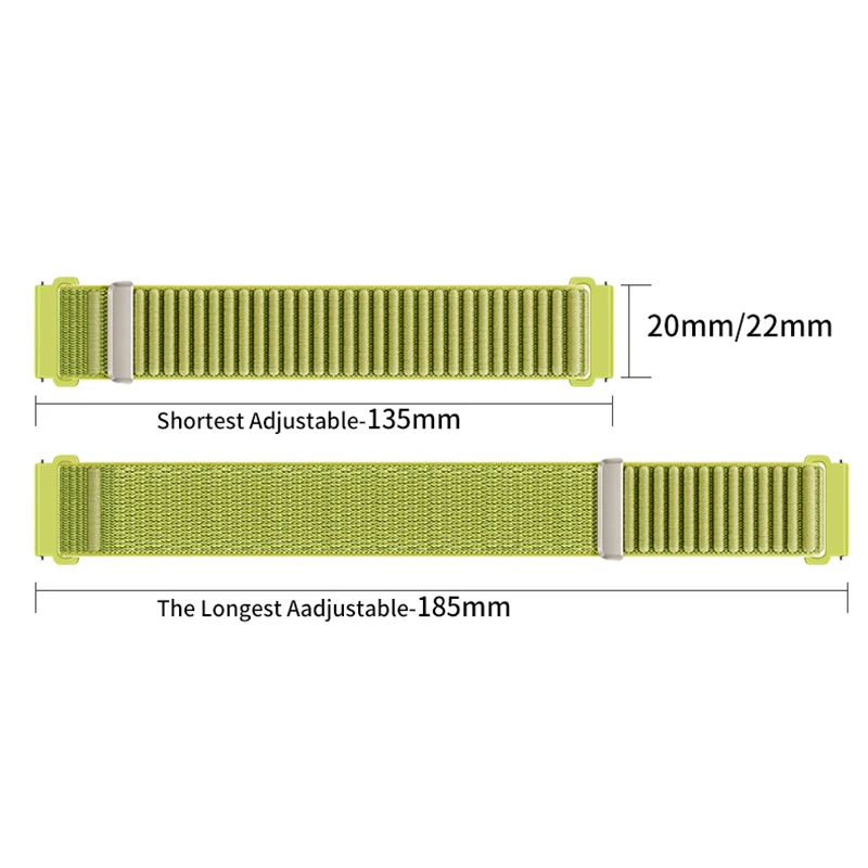 Sport Nylon Strap Bracelet Watchband - 20mm/22mm