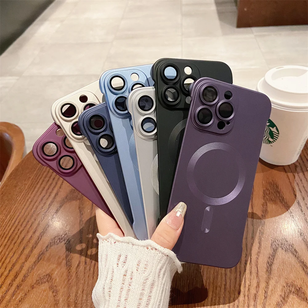Ultra-Thin Frameless Matte Magnetic Wireless Charging Case - Luxury Design