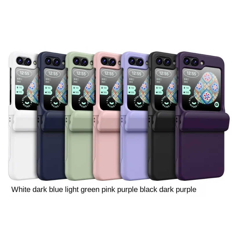 Shockproof Plastic Phone Case with Card Holder and Full Hinge Protection