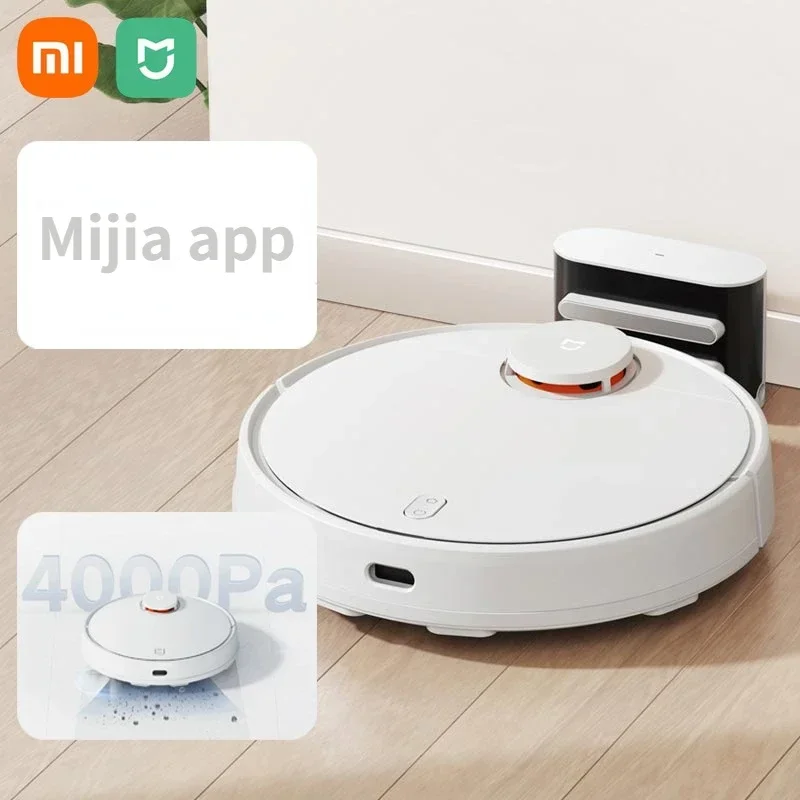 

XIAOMI MIJIA 3C Robot Vacuum Mop 3C Plus Enhance Sweeping Washing Mopping Home Cleaner Dust 4000PA LDS Scan Cyclone Suction Map