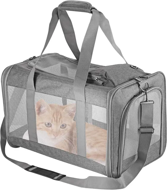 Airline Approved Soft Pet Carrier for Cats & Dogs – Breathable Travel Bag with Support Board 1