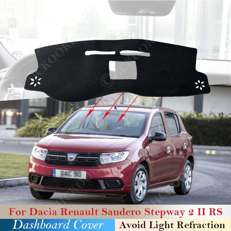 Auto Armaturen brett Abdeckung Armaturen brett Matte Teppich Pad für  Renault Dacia Dokker Stepway Kangoo 2013 ~ 2023 2014 2015 2016 2017 2018  2019 2020 2021 2022 Sonnenschutz Cape Kissen Zubehör - AliExpress