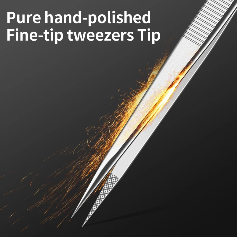Luxianzi Precision Stainless Tweezers DIY Hand Tools for Electronics Phone Repair Forceps ESD Anti-static Industrial Tweezers tweezer tool,precision tweezers,esd anti static tweezers,phone repair tweezers