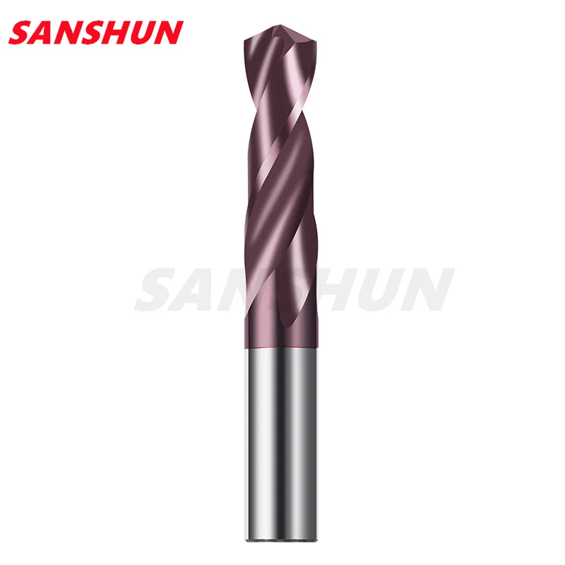 Boring Crown 1PC 2mm-22mmx100mm OAL HRC65 Solid Carbide Drill Bits SetSpiral Flute Twist Drill Bit for Hard Alloy Stainless Tool
