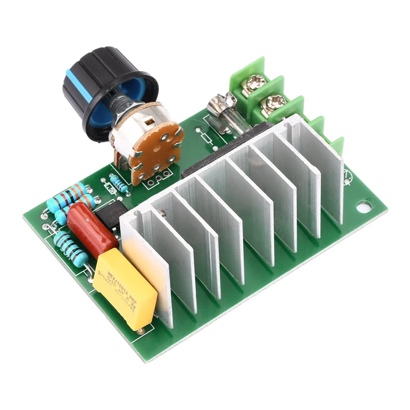 AC 220V to DC 10-210V 20A SCR PWM Motor Speed Controller Governor Voltage Regulator Speed Volt Control Switch Motor Driver