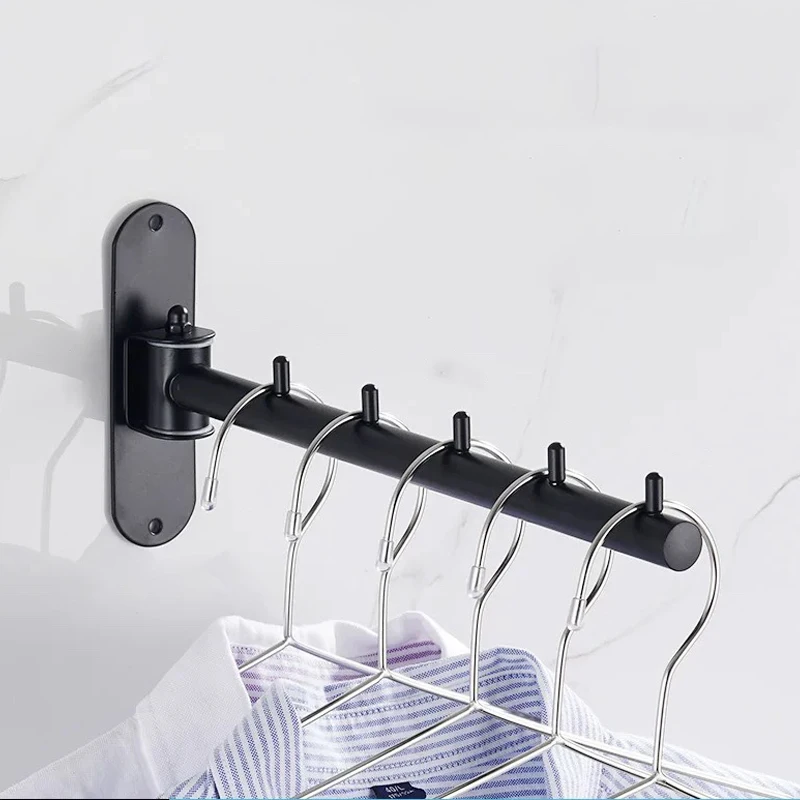 Stainless Steel Rotatable Wall Mounted Clothes Rack