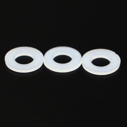 Assorted Nylon Flat Washer and Spacer Set - White & Black Plastic Insulation Gaskets - 50pcs M12x20x1mm (WHITE)