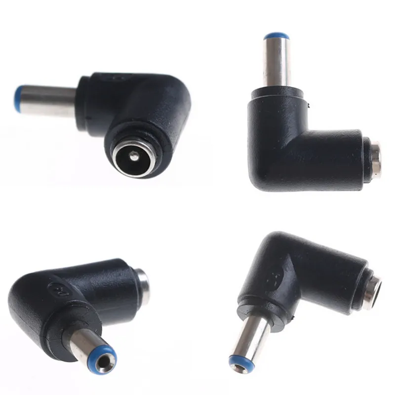 

1 Pcs 90 Degree 5.5*2.1 mm Male Jack To 5.5*2.5 mm Female Plug Right Angle Dc Power Connector Adapter for Laptop