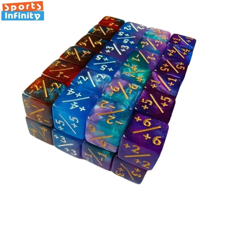 10pcs/set 16mm 6 Sided Symbol Dices Counter Token for Card Gaming Accessory Children Toys