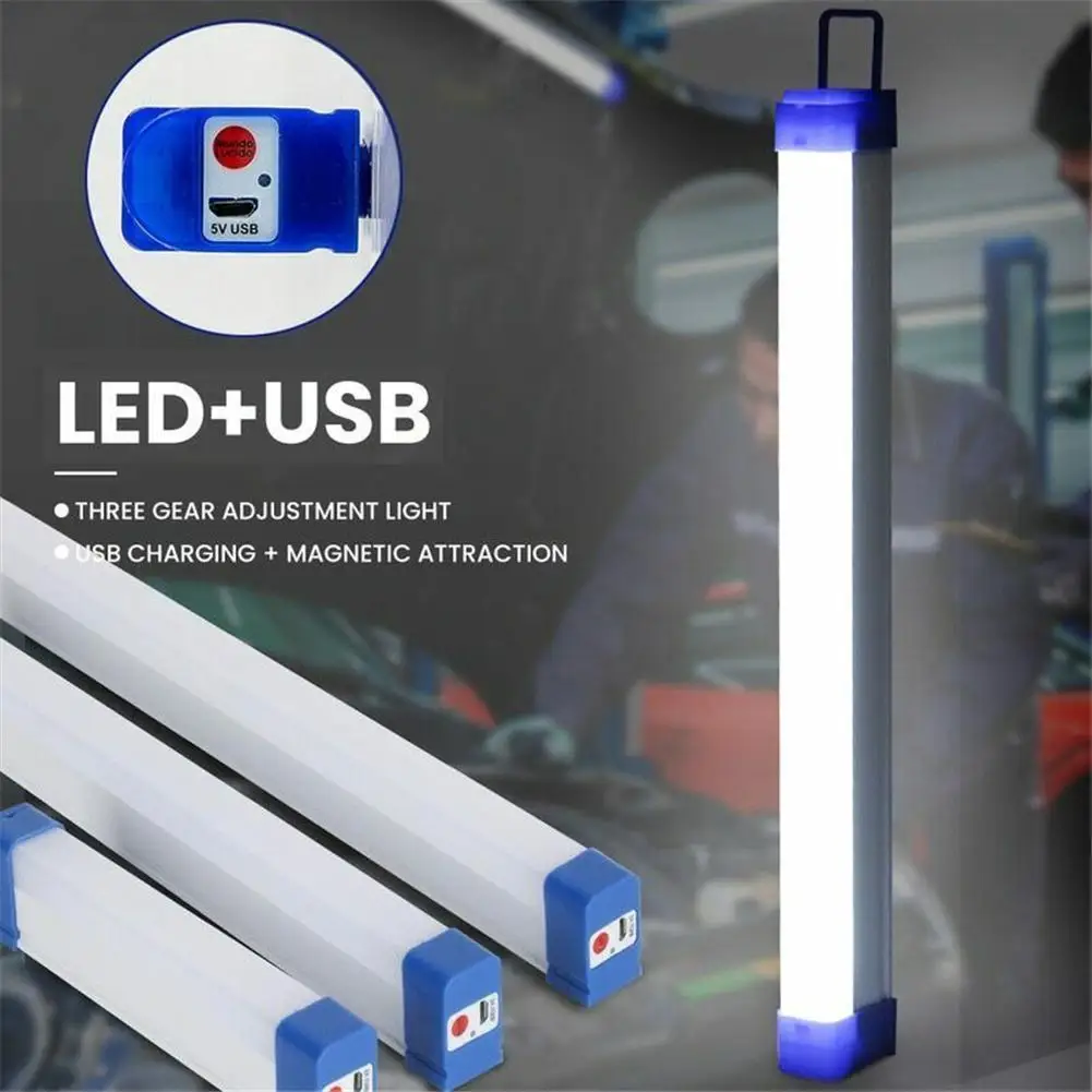 1pcMulti-function LED Night Light USB Rechargeable Emergency Light DC5V 30w/60w/80w Night Lamp for Outdoor Indoor Work