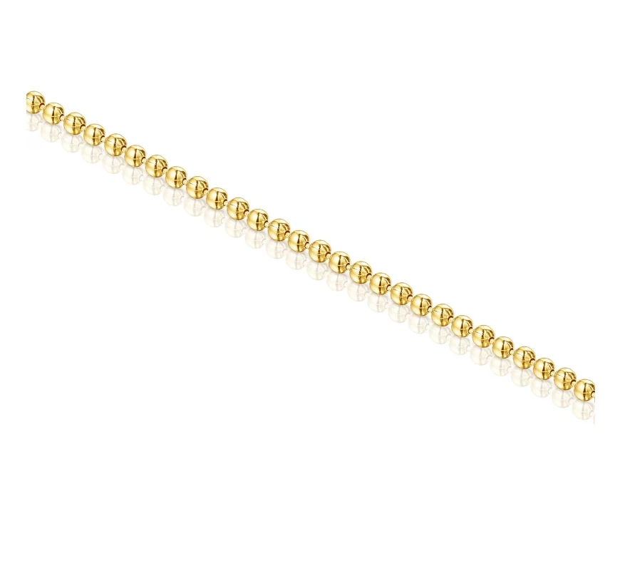 Spanish Bear jewelry gilt simple beads necklace elegant beautiful ladies party holiday exquisite gift 111231500-TTSSL1026