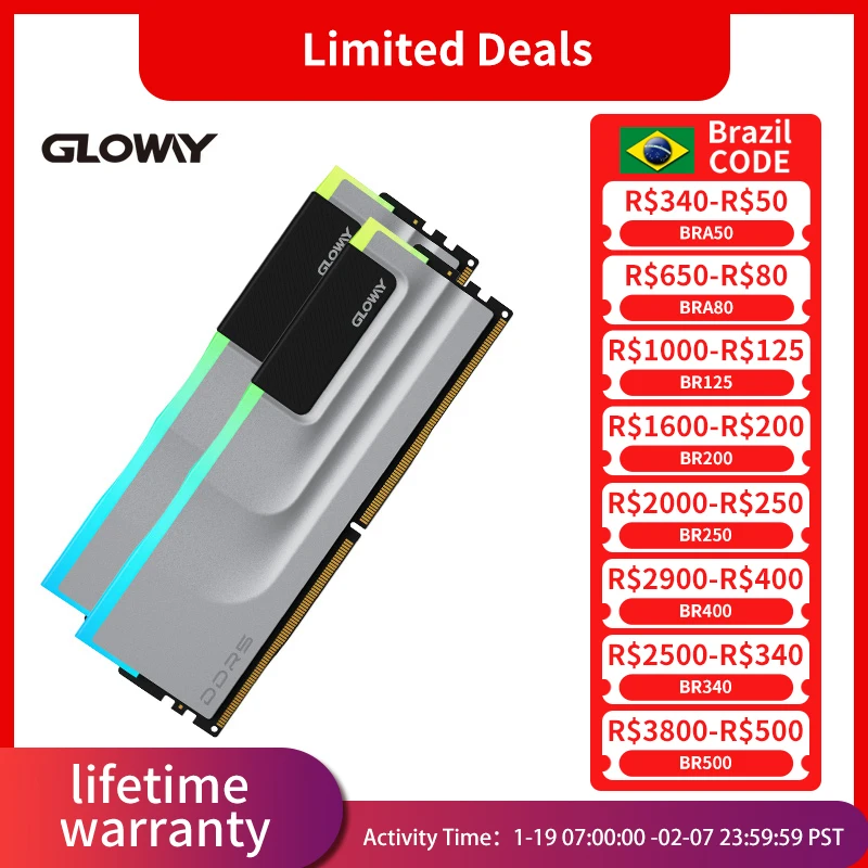 GLOWAY DDR5 6400MHz 32GB Hynix A-die