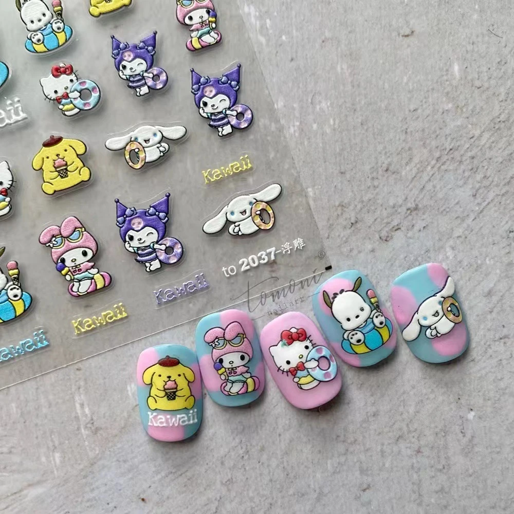 Sanrio Hello Kitty Stickers | Hello Kitty Sticker Nails | Japanese Sanrio  Stickers - Sticker - Aliexpress