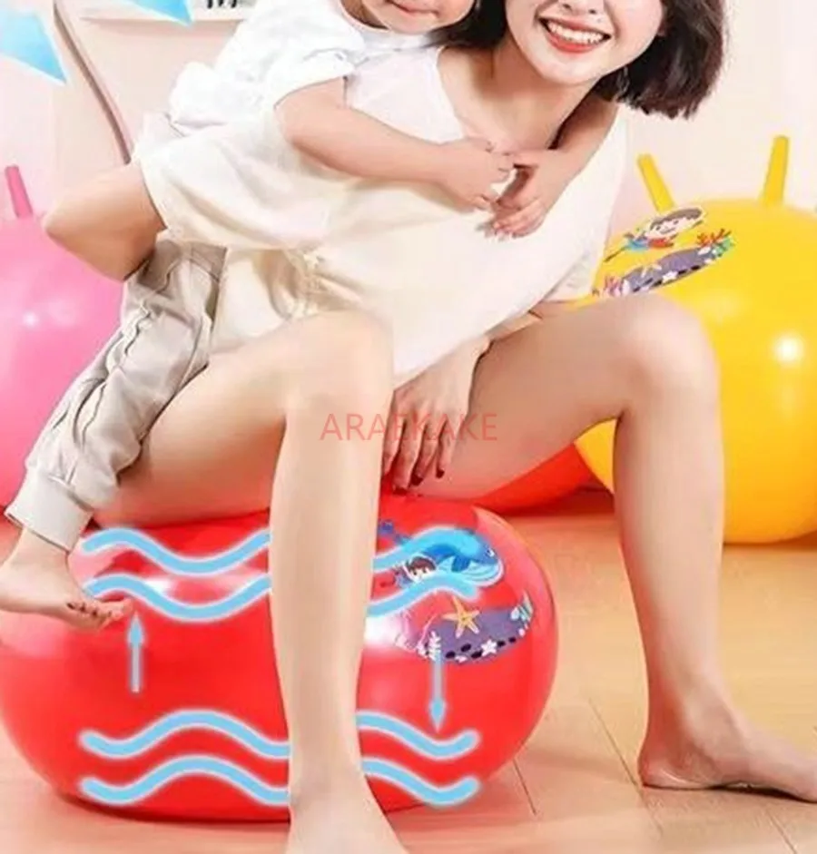 1pcs Yoga ball, children's sensory integration training, sheep horn ball, baby jumping balance equipment