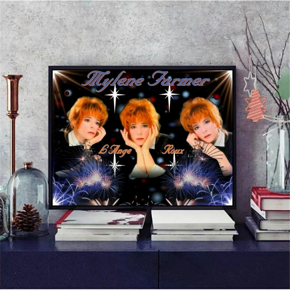 France Singer Mylene Farmer 5D DIY Diamond Painting Full Square Round Drill Embroidery Portrait Art Cross Stitch Home Decor