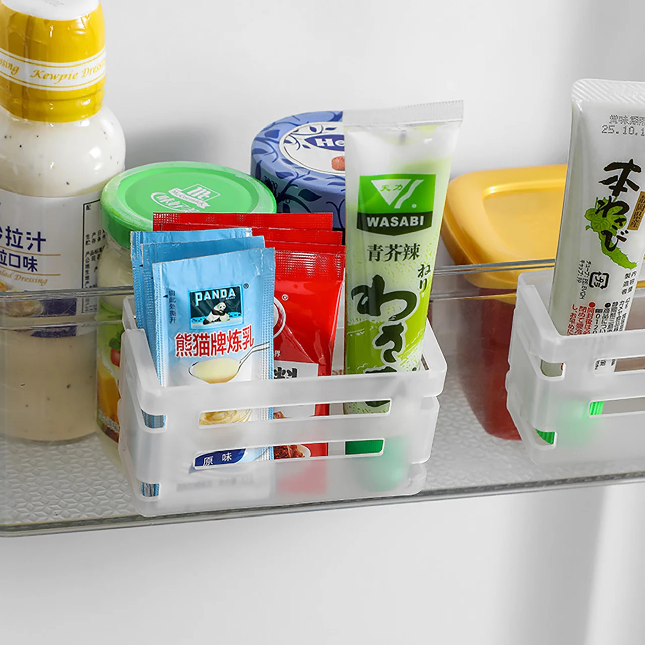 Scalable Fridge Food Organizer Container Refrigerator Side Door Vegetable Fruit Storage Box Kitchen Storage Case