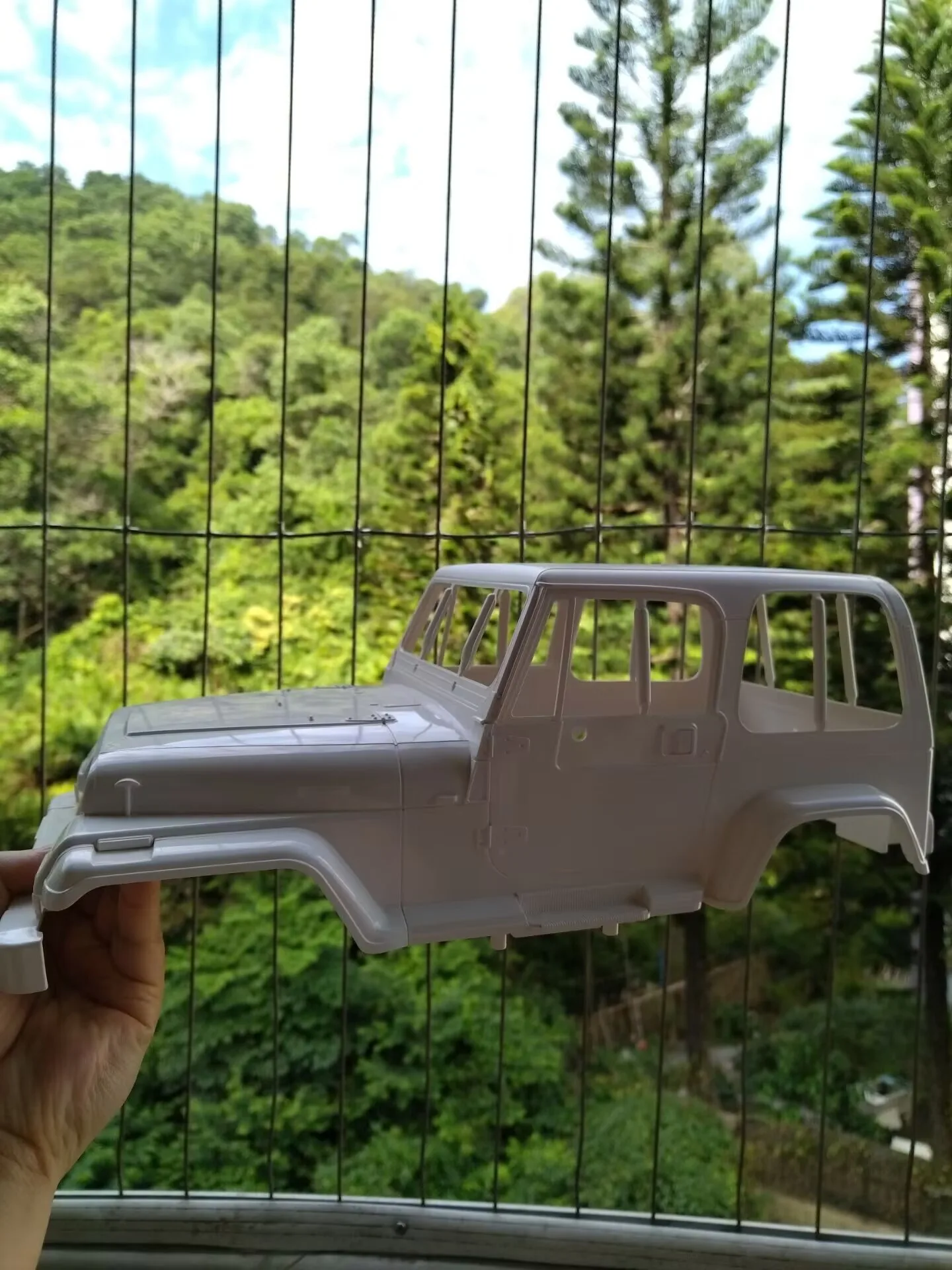 1/10 Tamiya YJ Wrangler Hard Original Hard Body shell Part