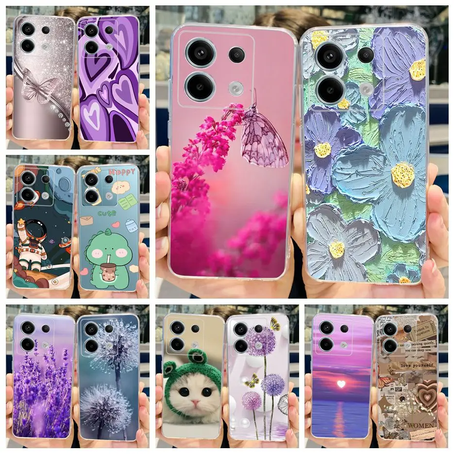 Luxury Painted Clear Silicone Phone Case - Soft Protective Bumper Cover