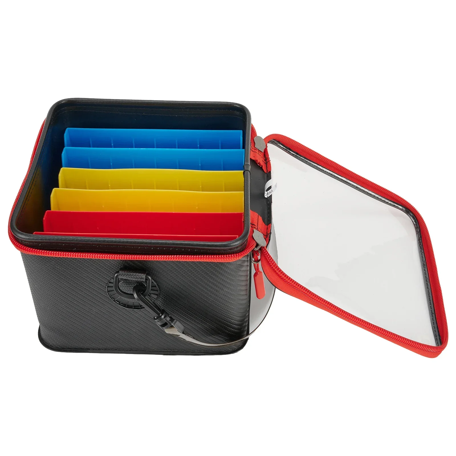 Outdoor Fishing Lure Tackle Storage Bucket Portable EVA 48 Slot Squid Jig Storage Case Bag-fishing lure storage