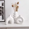 CAPIRON Set of 3 Ceramic Vases Nordic Decor Boho Centerpiece Wall Shelf Living Room Decoration Coffee Table Accessories Interior 4