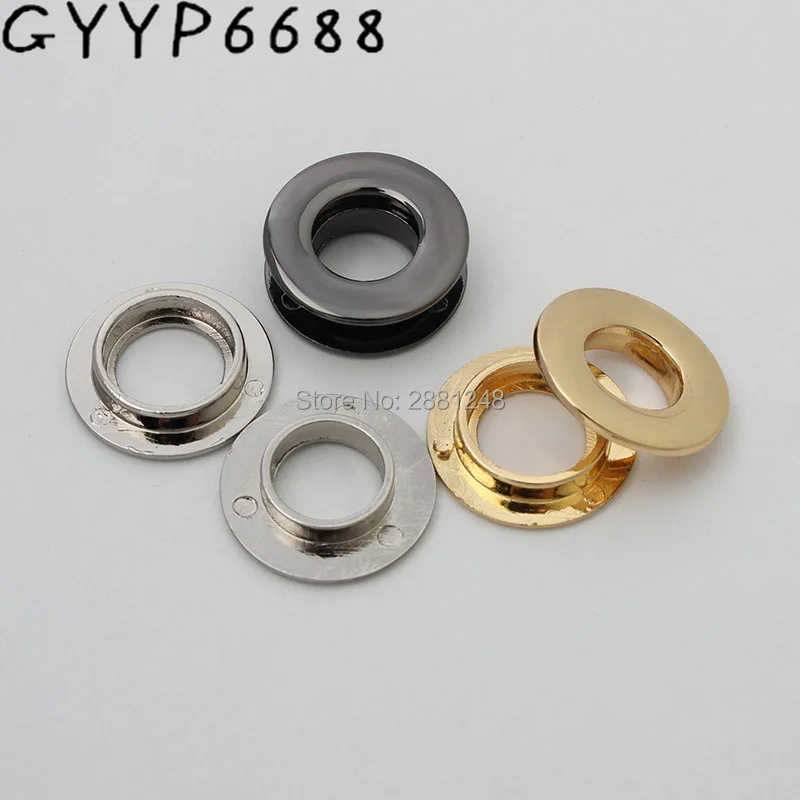 10-30-100pcs High quality planar circular eyelet dress luggage hardware accessories metal fitting hardware pressed round eyelets