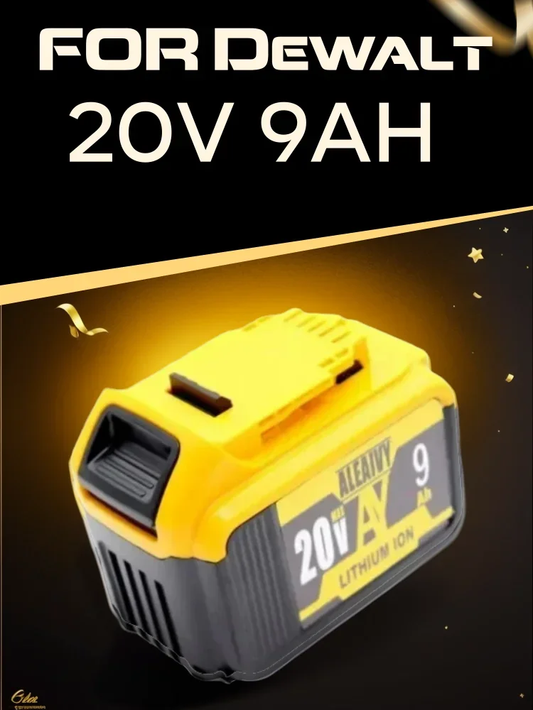 

Аккумуляторная батарея Aleaivy, 18 в, 9000 мАч, литиевая сменная батарея для Dewalt, 20 в макс., DCB200, DCB182, DCB181, DCB180, DCB182