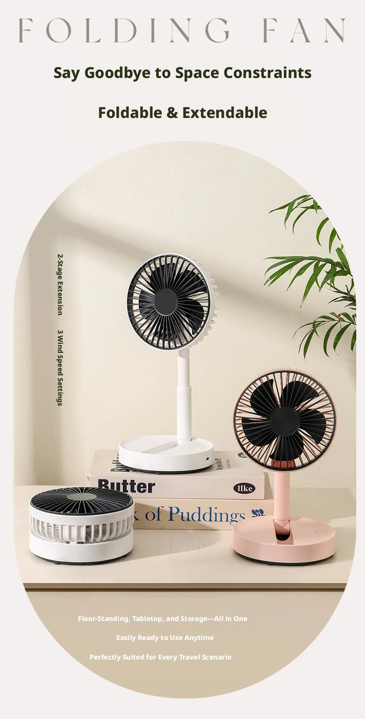 Portable Foldable Usb Desktop Fan For Dormitory And Office_voghion.com
