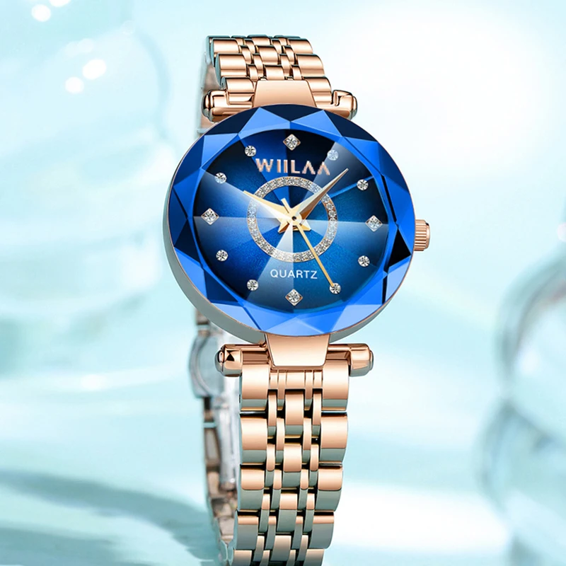 Stainless Steel Elegant Diamond Dial Ladies Wrist Watch Crystal Exquisite Women Watch For Relogio Feminino Women Wrist Watch 6