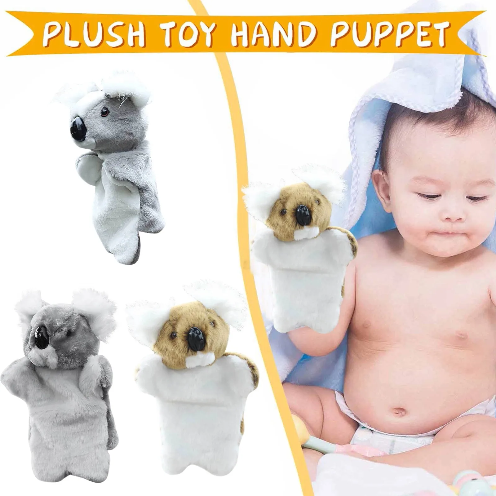 

Plush Hand Finger Toy Puppet Doll Glove Animal Cartoon Cute Lids Plush toy Clapping Toy Mx5 Toy