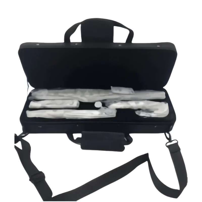 Three 16-Hole Silver-Plated Flutes, One Upper Bass Silver-Plated Tube Body, Saxophone