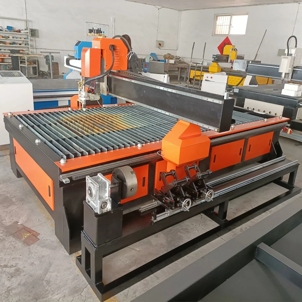 good quality plasma cutting tables hyperterm cnc plasma cutting machine 1325 sheet metal plasma cutter with sink for sale 2