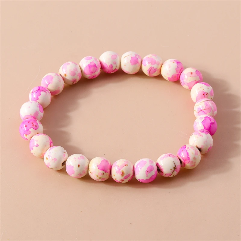 Modisches, farbenfrohes, handgefertigtes Perlenarmband für Frauen und Mädchen, Party, Urlaub, Schmuck, Geschenke – Detail 7