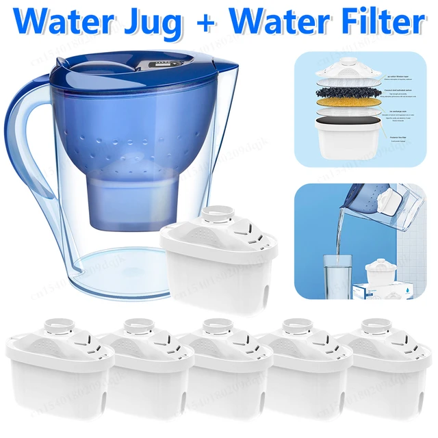 1-10 ชิ้นกรองกรองน้ํากรองขจัดฟลูออไรด์คลอรีนตลับกรองน้ํา Pure Filter Pitchers สําหรับ Brita - Maxtra 1