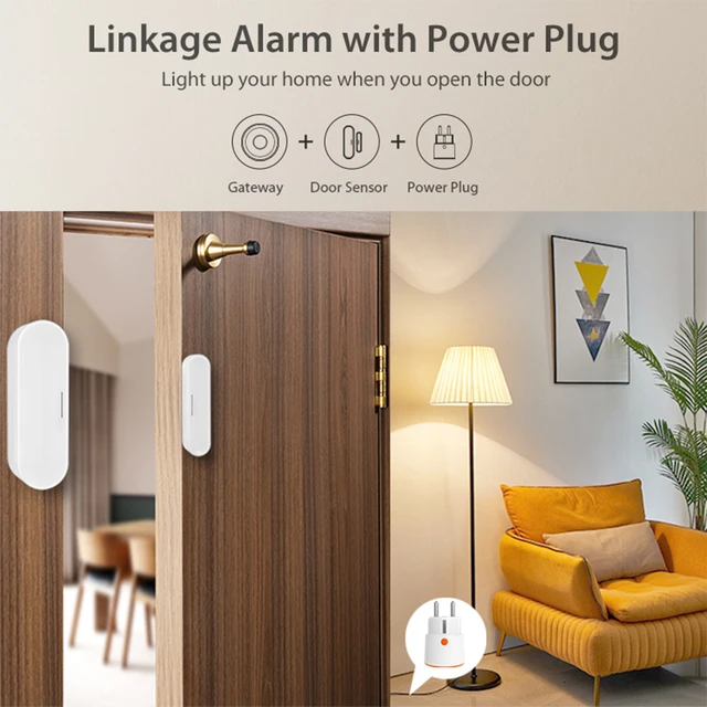 Tuya Matter Thread Door Window Sensor USB Powered Smart Home Wireless Detector Work With HomeKit Alexa Google Home SmartThings 6