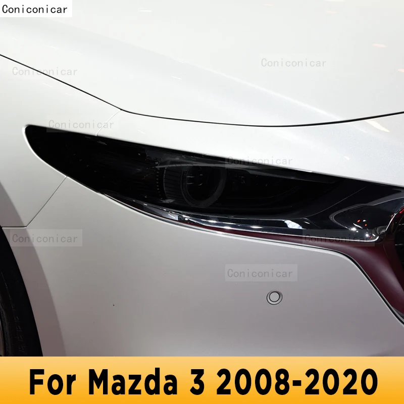 

Для Mazda 3 2008-2020, автомобильная внешняя фара, защита от царапин, передняя лампа, ТИНТ детской лампы, аксессуары для ремонта, наклейка