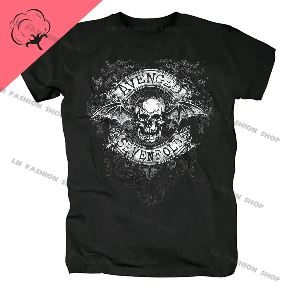 Short sleeved t shirt short sleeve t shirt cotton t shirt Avenged Sevenfold metal rock graphic print short sleeve cotton tees hip hop fashion shirts plus size t shirt for men tops