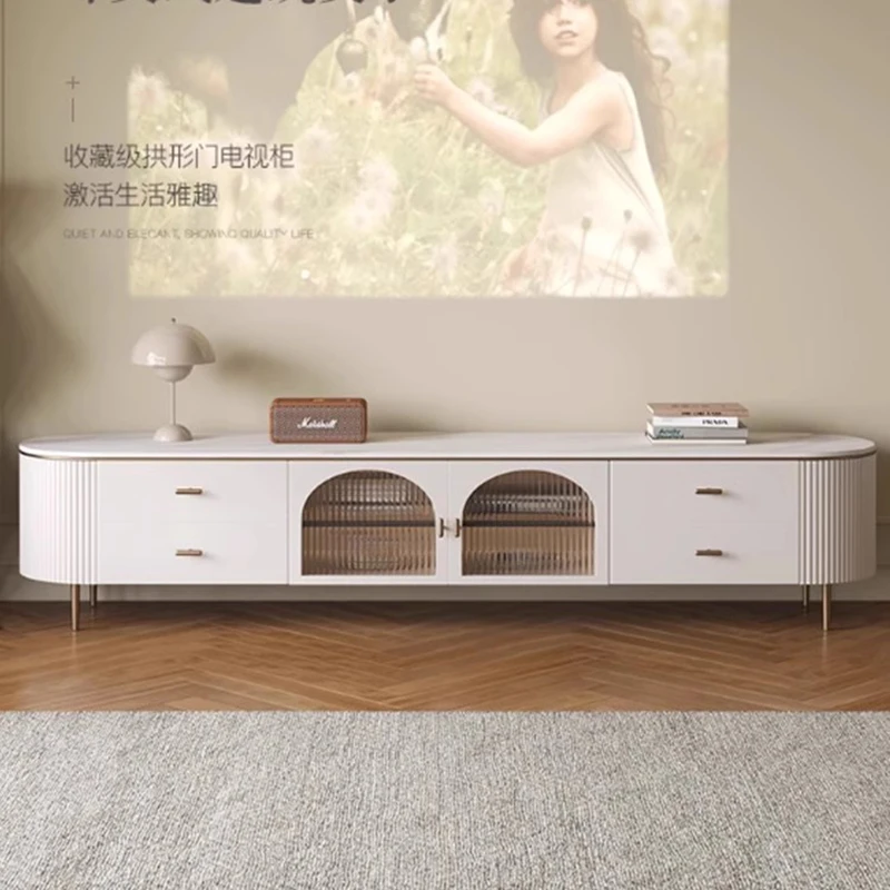 목제 선반 TV 스탠드 모니터, 벽 설치 장소, 캐비닛 디스플레이, 흰색 TV 스탠드, Mueble TV Madera, 자연 살롱 가구