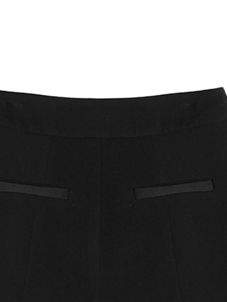 [EAM] High Waist  Black Beading Blingbling Rhinestones Mini Half-body Skirt Women Fashion Tide New Spring Autumn 2026 JY75801