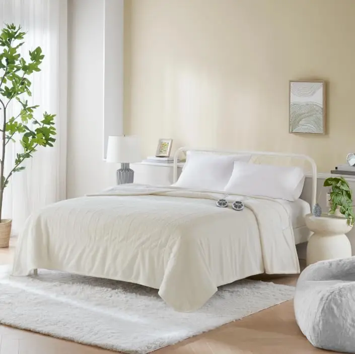 Heated Blanket, Eletric King Size Blanket, Soft, Warm, Fuzzy Heating Blanket King for Office, Couch, 1-12 hr Auto Shut Off Ti