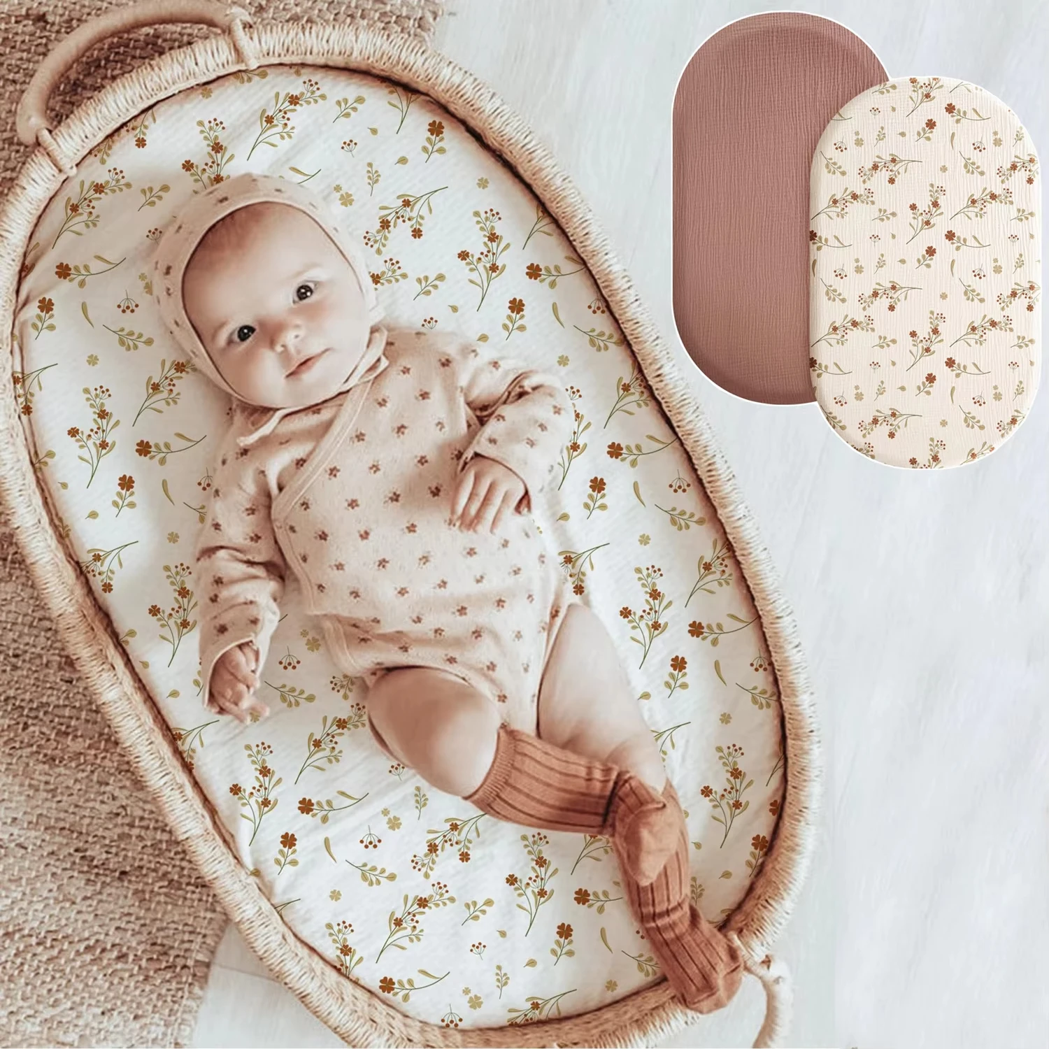 Baby Soft Breathable Muslin Cotton Baby Fitted Sheet Newborn Crib Bed Sheet Universal Bedroom Infants Bedding Cradle Flat